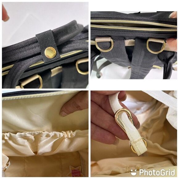 Dad Father Black Diaper Bag Backpack Waterproof Unisex Nursing Baby Card Aofider - Picture 10 of 12